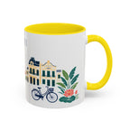 Hanoi Coffee Mug | Vietnam Travel Souvenir | Porcelain Decal City Gift | 11oz 15oz Accent Mug