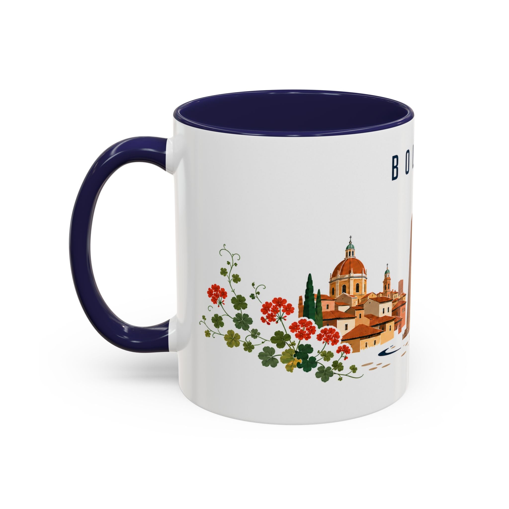 Bologna Coffee Mug | Italy Travel Souvenir | Porcelain Decal City Gift | 11oz 15oz Accent Mug