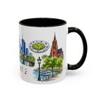 Frankfurt Illustrated Travel Mug | City Souvenir Accent Coffee Mug | 11oz 15oz Ceramic Cup
