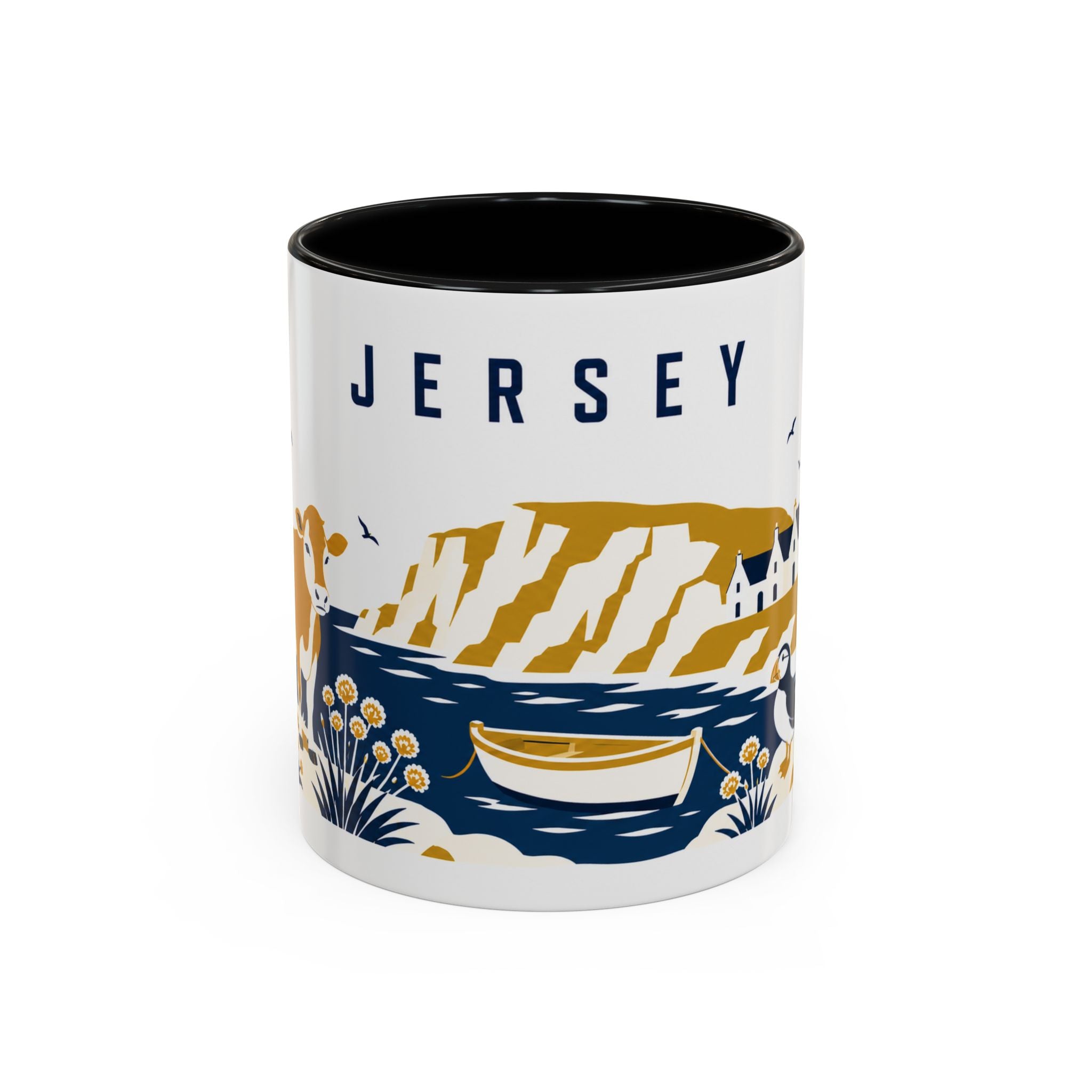 Jersey Coffee Mug | Travel Souvenir Accent Mug | Country Gift Ceramic Cup 11oz 15oz