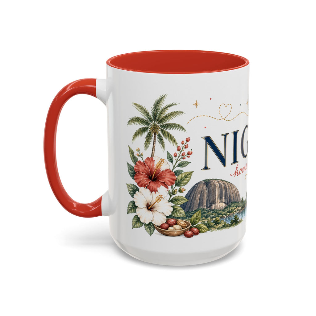 Nigeria Home Country Mug | Moving Away Gift | Long Distance Friendship | 11 oz 15 oz Accent Mug