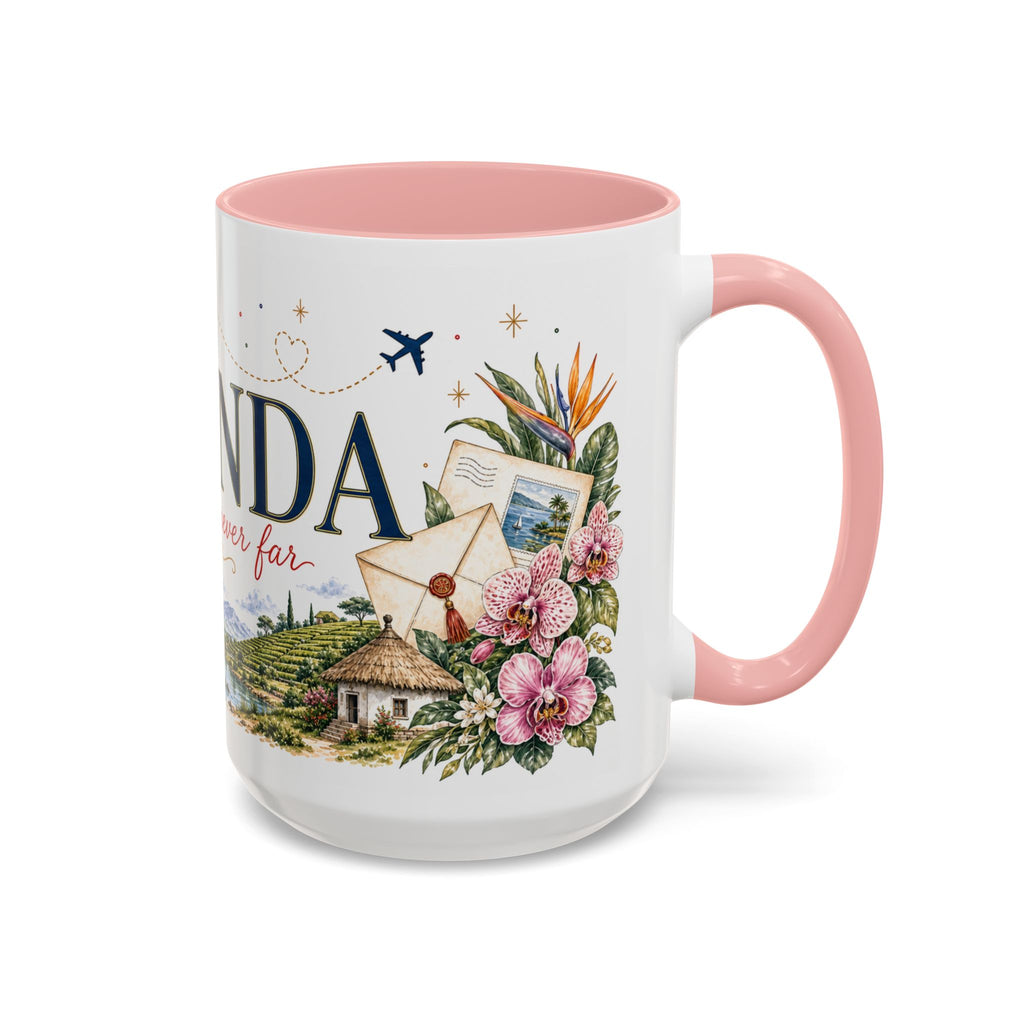 Uganda Home Country Mug | Moving Away Gift | Long Distance Friendship | 11 oz 15 oz Accent Mug