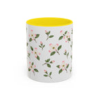 Virginia American Dogwood Mug, State Flower Floral Coffee Cup, 11oz Botanical Gift