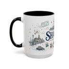 Shanghai Coffee Mug | China Souvenir Travel Gift | Accent Color Ceramic 11oz 15oz