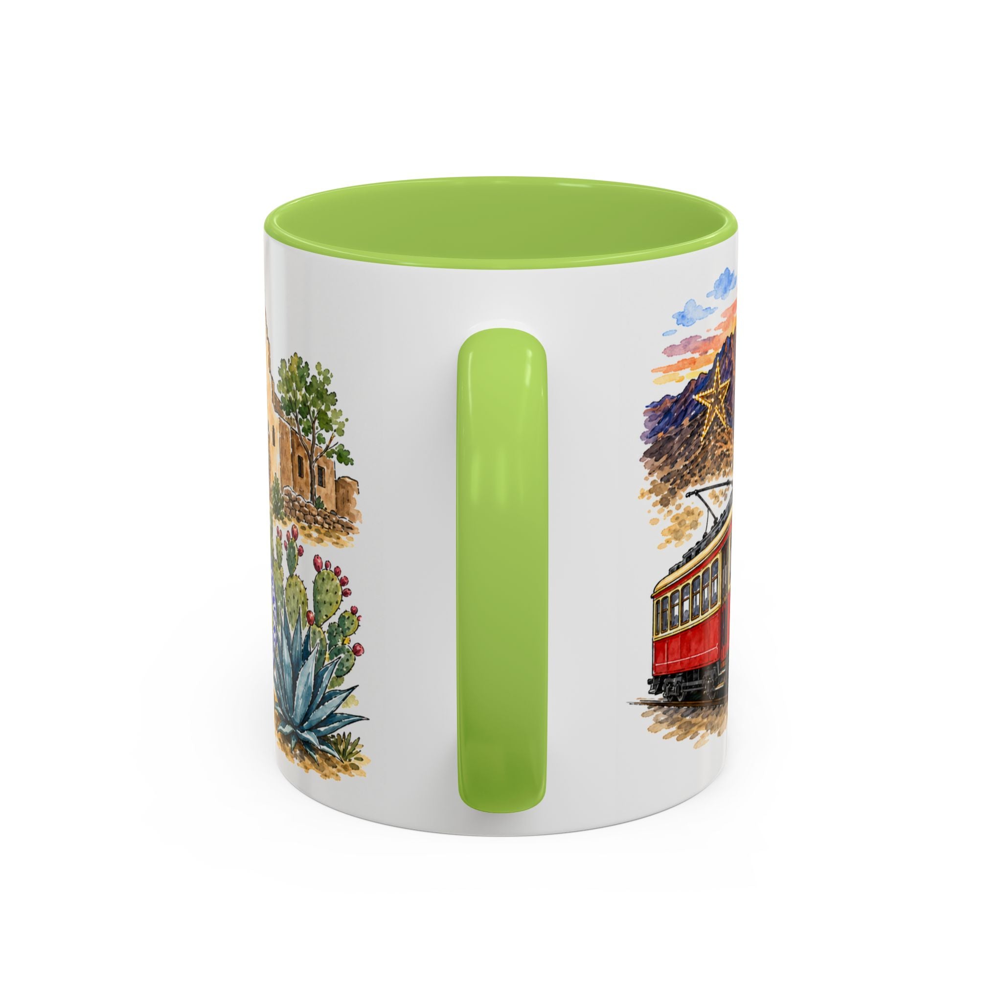 El Paso Illustrated Travel Mug | City Souvenir Accent Coffee Mug | 11oz 15oz Ceramic Cup