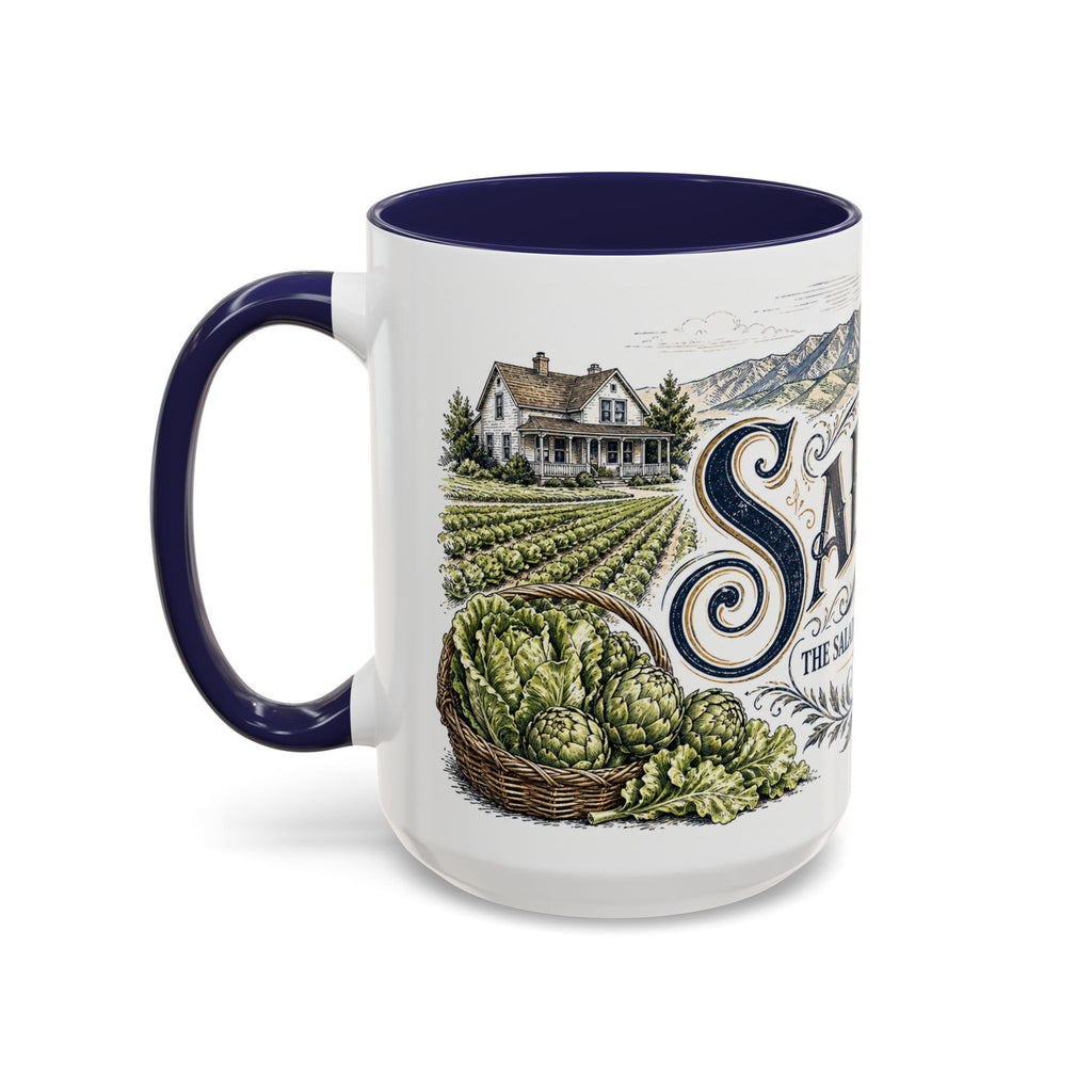 Salinas Coffee Mug | United States Travel Souvenir | Vintage Illustrated City Gift | 11 oz 15 oz Accent Mug