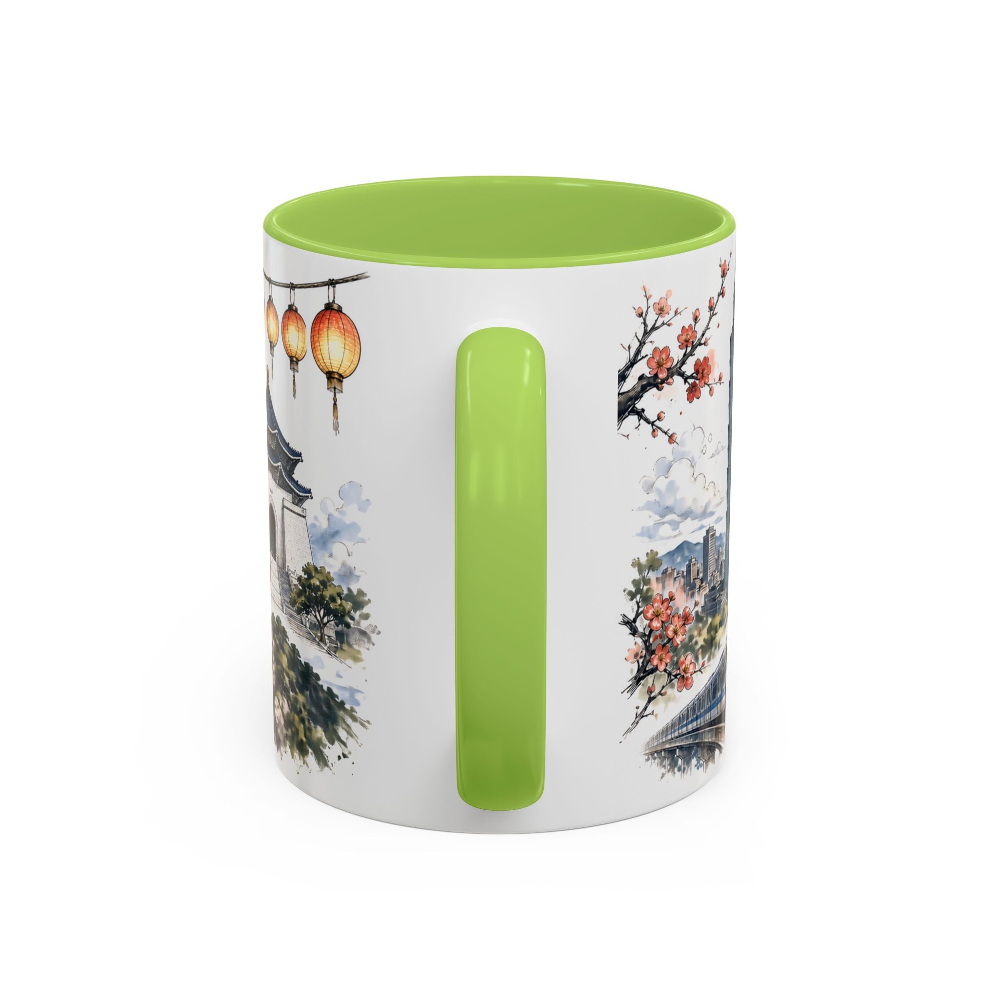 Taipei Coffee Mug | Taiwan Travel Souvenir | Vintage Illustrated City Gift | 11 oz 15 oz Accent Mug