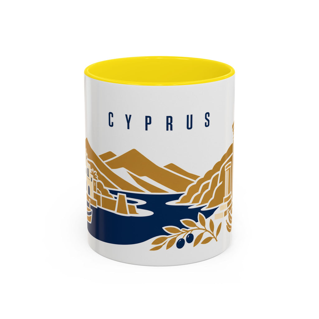 Cyprus Coffee Mug | Travel Souvenir Accent Mug | Country Gift Ceramic Cup 11oz 15oz