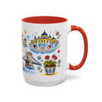 Budapest Travel Mug | European City Souvenir Accent Coffee Mug | 11oz 15oz Ceramic Cup