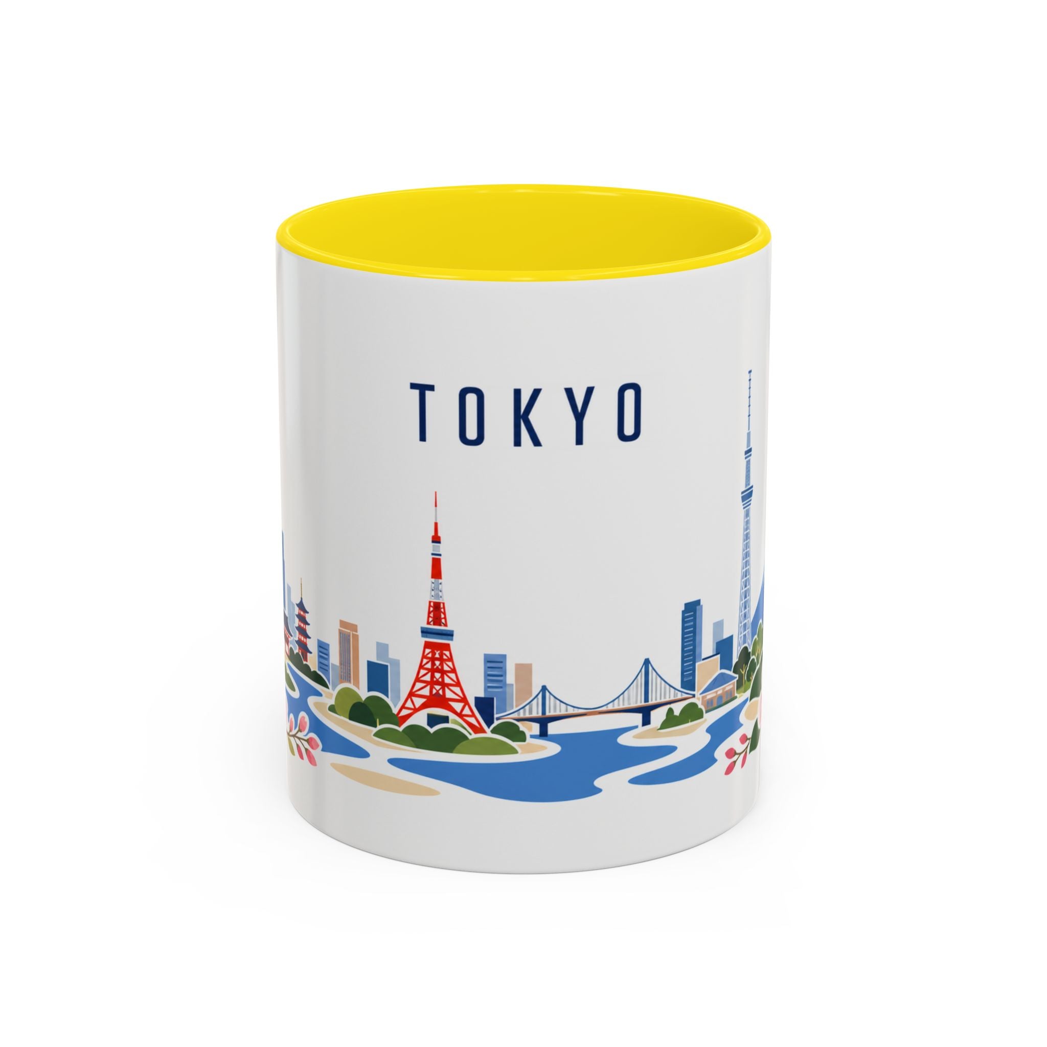 Tokyo Coffee Mug | Japan Travel Souvenir | Porcelain Decal City Gift | 11oz 15oz Accent Mug