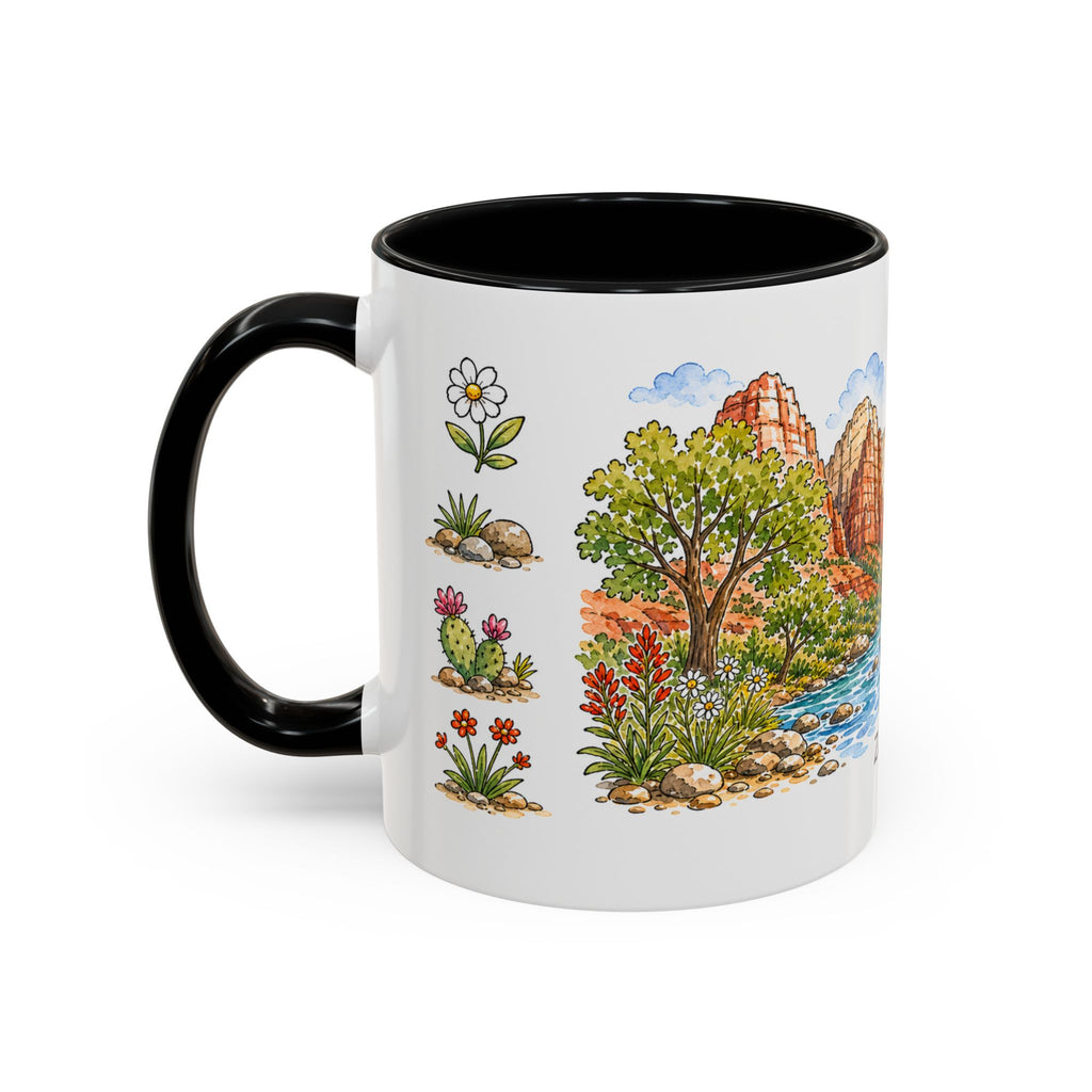 Zion National Park Mug | US Travel Souvenir Accent Coffee Mug | 11oz 15oz Ceramic Cup