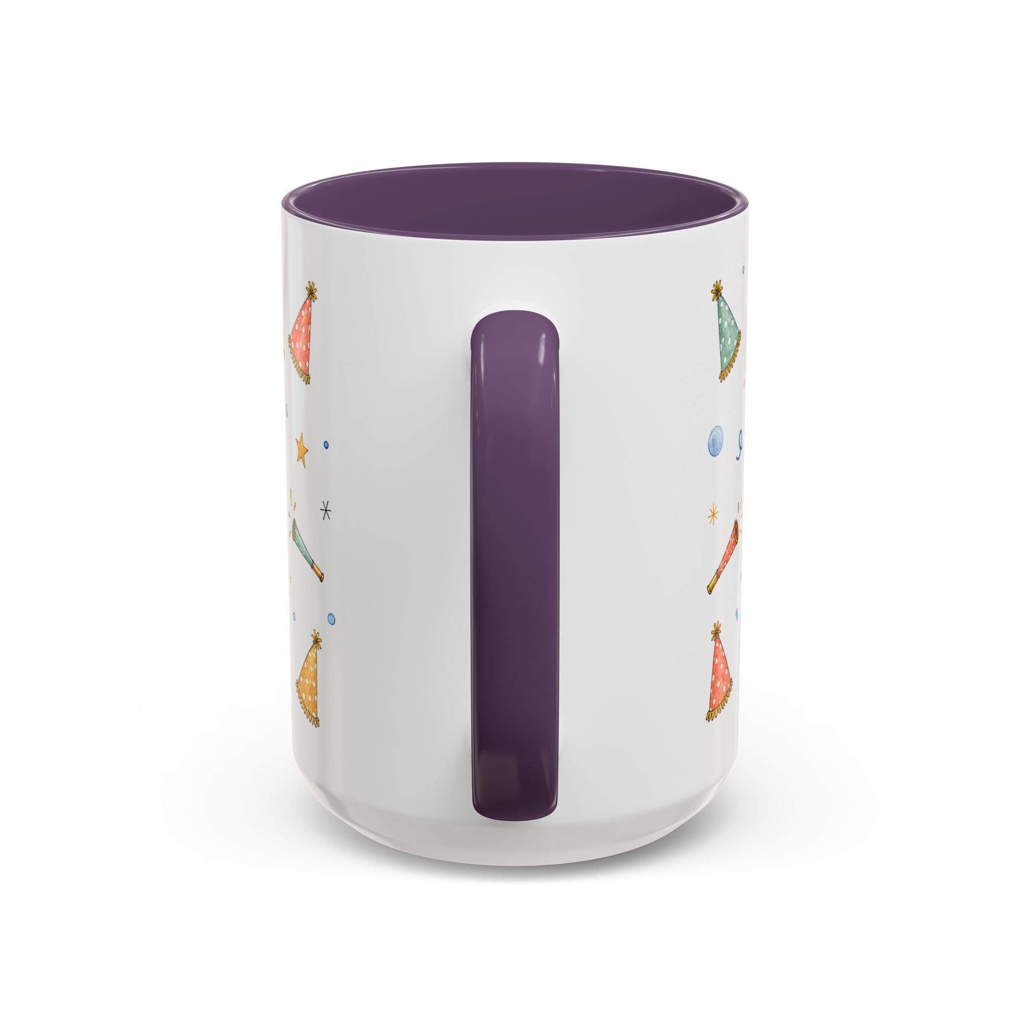 New Year Midnight Mug | Candle Firework Watercolor Party Gift | Accent Cup 11oz 15oz