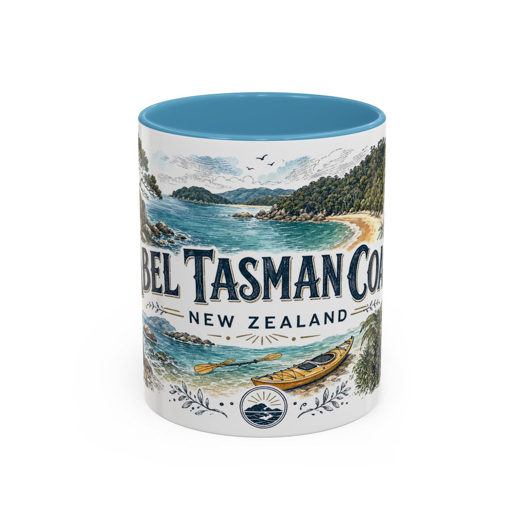Abel Tasman Coast Mug, New Zealand Travel Souvenir, Bucket List Gift, Accent Ceramic Coffee Mug 11oz 15oz