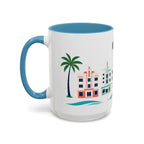 Miami Coffee Mug | United States Travel Souvenir | Porcelain Decal City Gift | 11oz 15oz Accent Mug