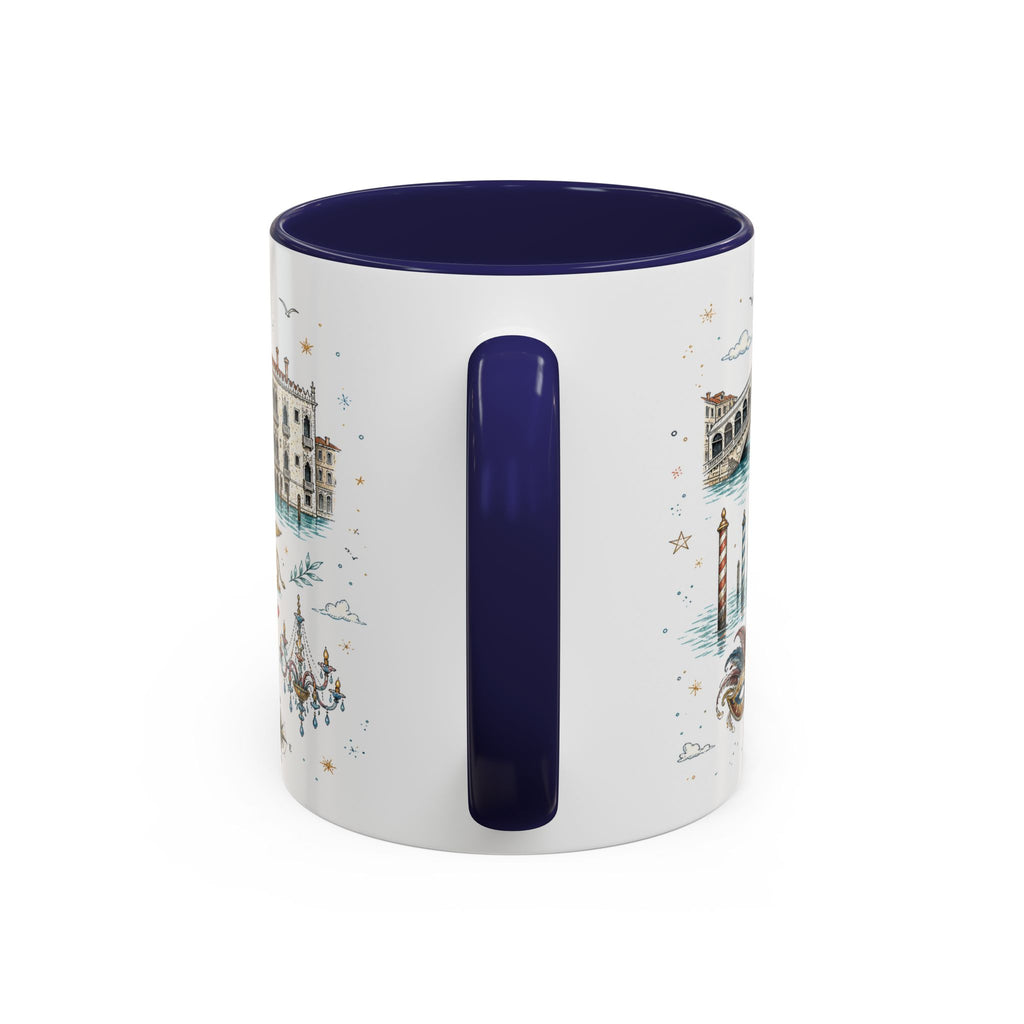 Venice Coffee Mug | Italy Souvenir Travel Gift | Accent Color Ceramic 11oz 15oz