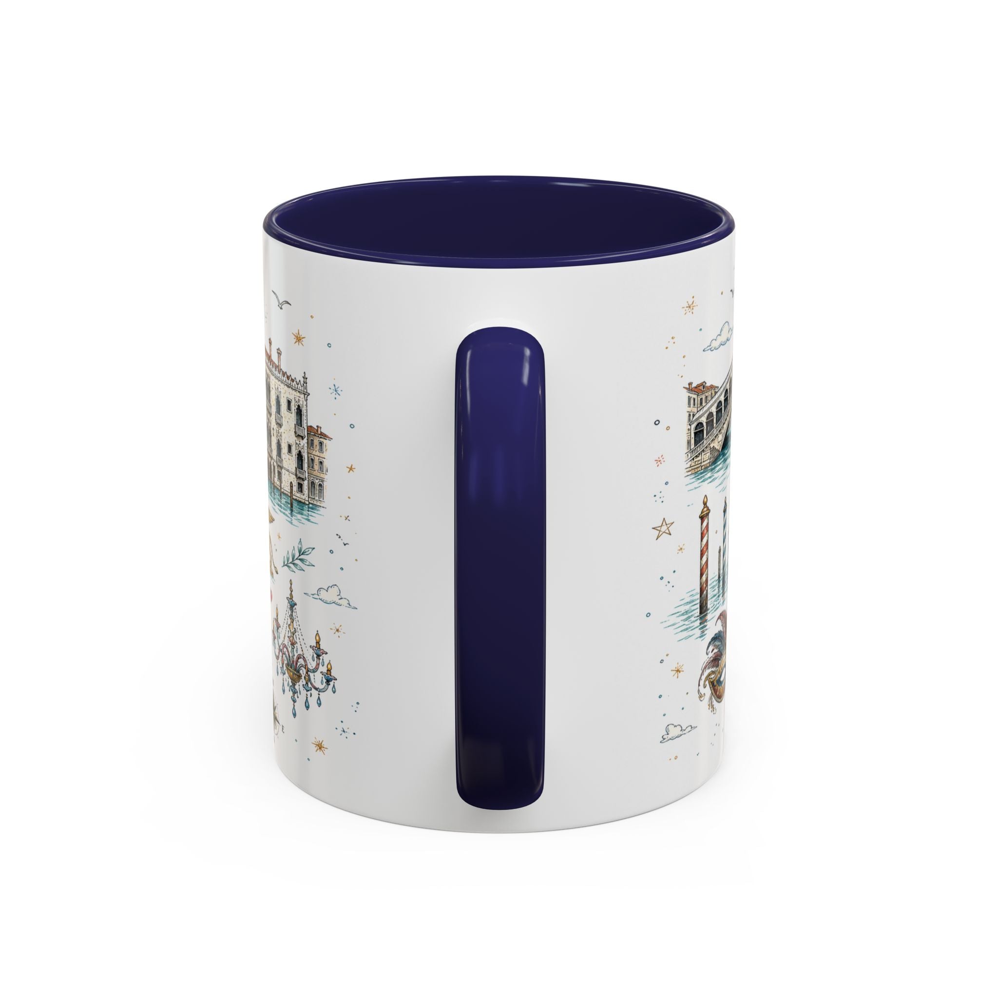 Venice Coffee Mug | Italy Souvenir Travel Gift | Accent Color Ceramic 11oz 15oz