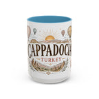 Cappadocia Coffee Mug | Travel Destination Souvenir Gift | Accent Color Ceramic 11oz 15oz