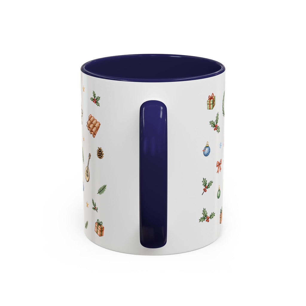 Rome Christmas Mug | Watercolor City Souvenir | Ceramic Coffee Cup