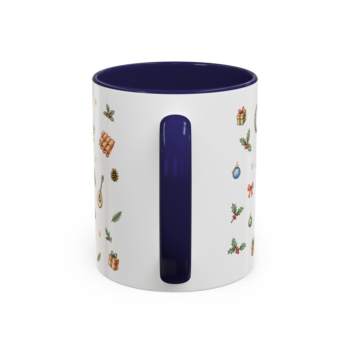 Rome Christmas Mug | Watercolor City Souvenir | Ceramic Coffee Cup