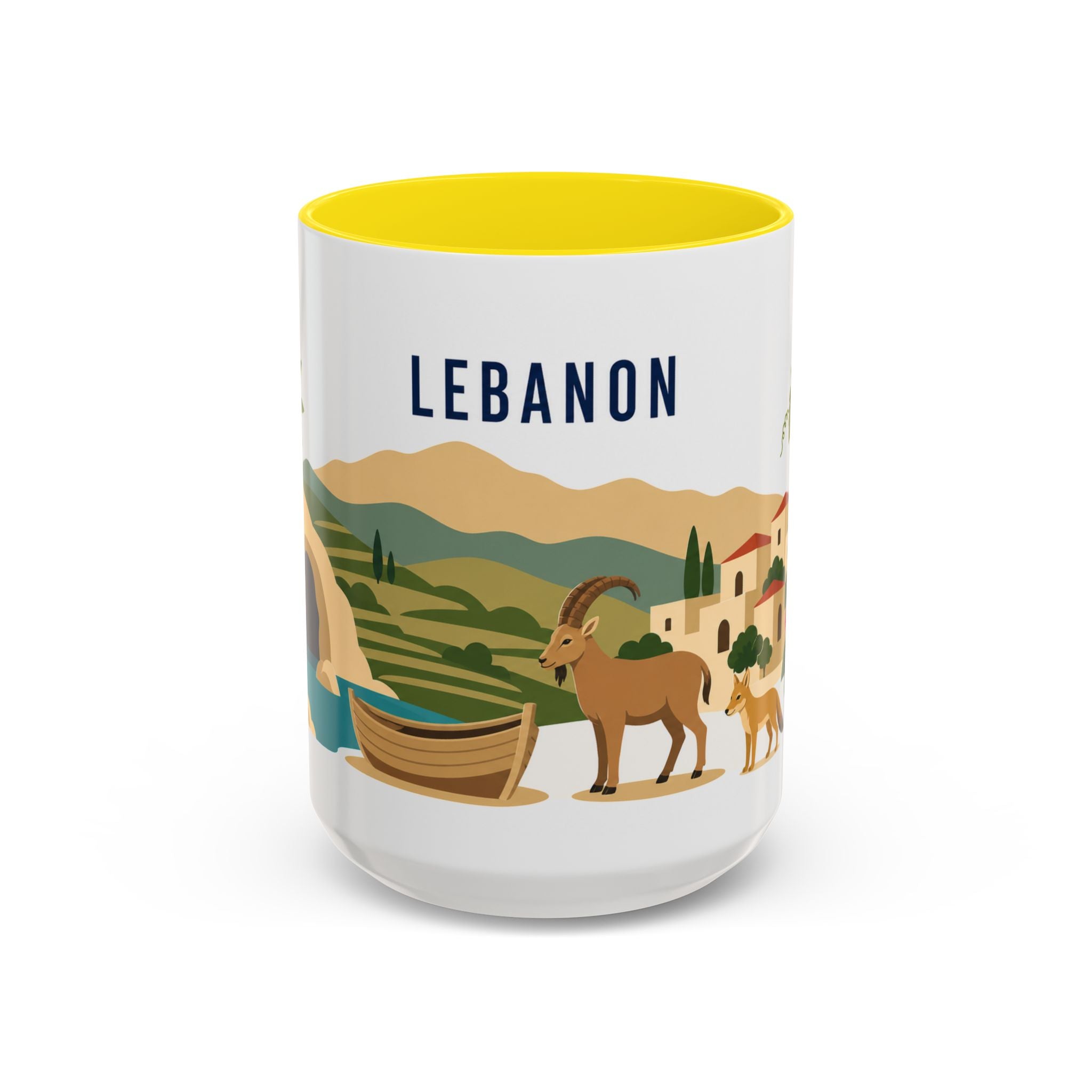 Lebanon Coffee Mug | Travel Souvenir Accent Mug | Country Gift Ceramic Cup 11oz 15oz