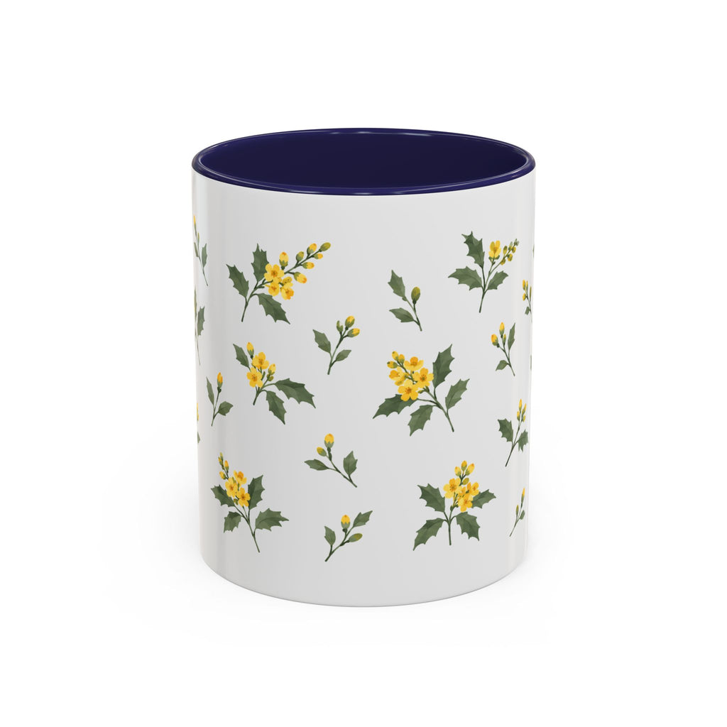 Oregon Oregon Grape Mug, State Flower Floral Coffee Cup, 11oz Botanical Gift