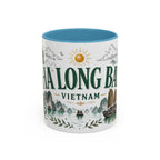 Ha Long Bay Coffee Mug | Travel Destination Souvenir Gift | Accent Color Ceramic 11oz 15oz