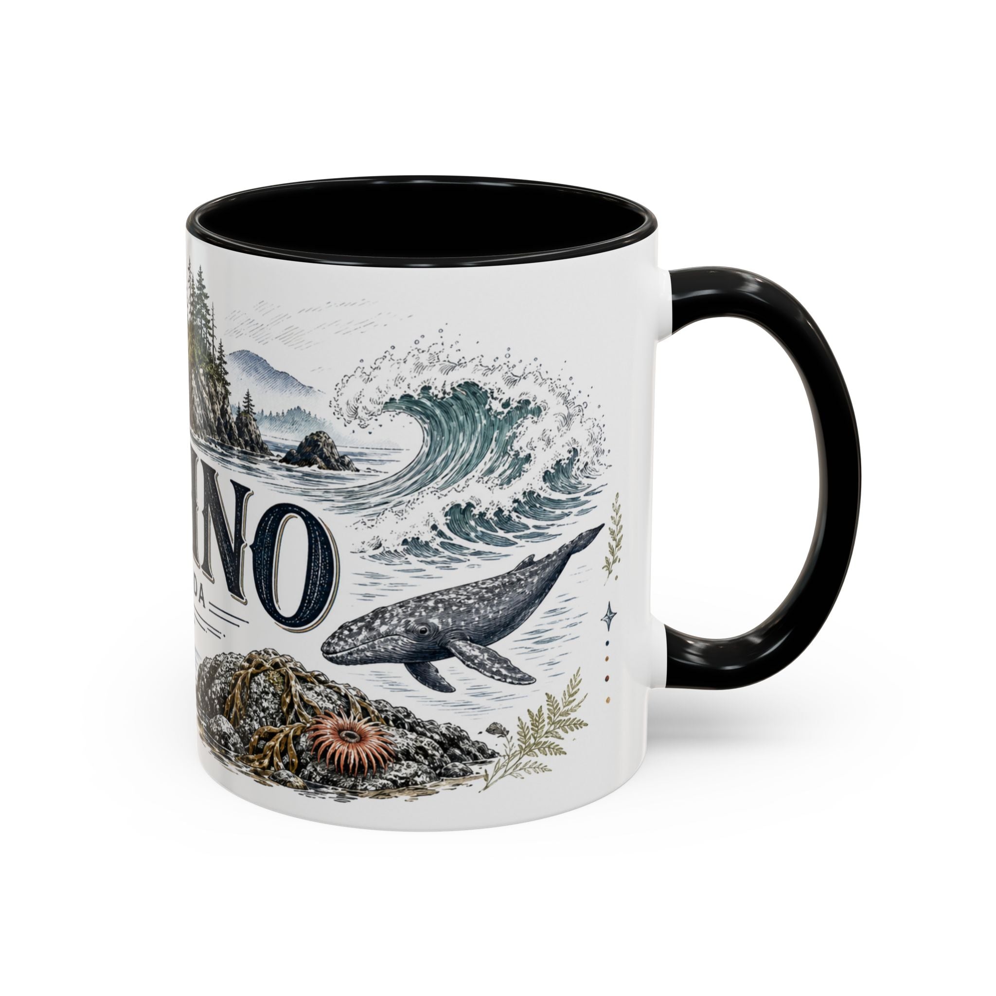 Tofino Mug, Canada Travel Souvenir, Bucket List Gift, Accent Ceramic Coffee Mug 11oz 15oz