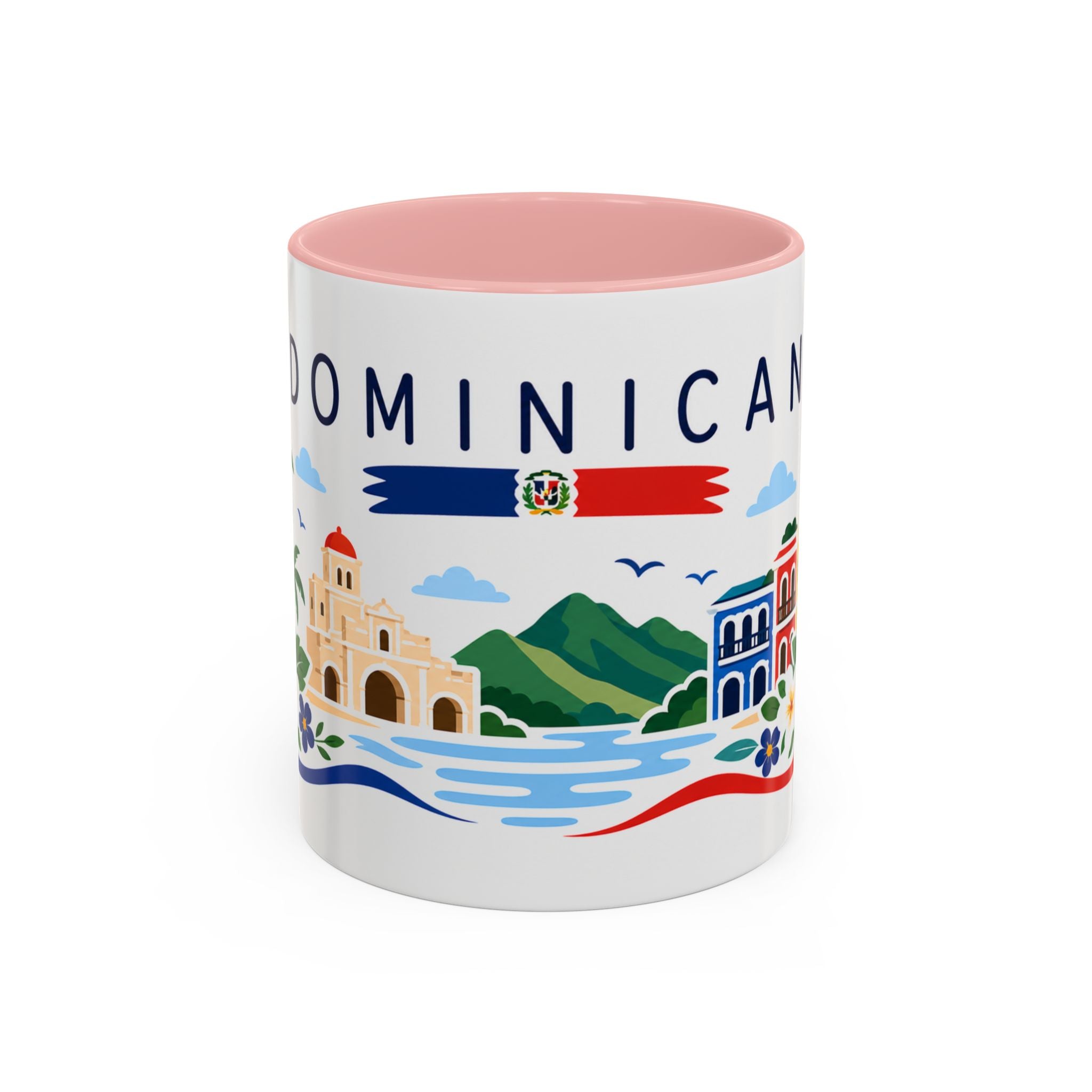Dominican Republic Coffee Mug | Travel Souvenir Accent Mug | Country Gift Ceramic Cup 11oz 15oz