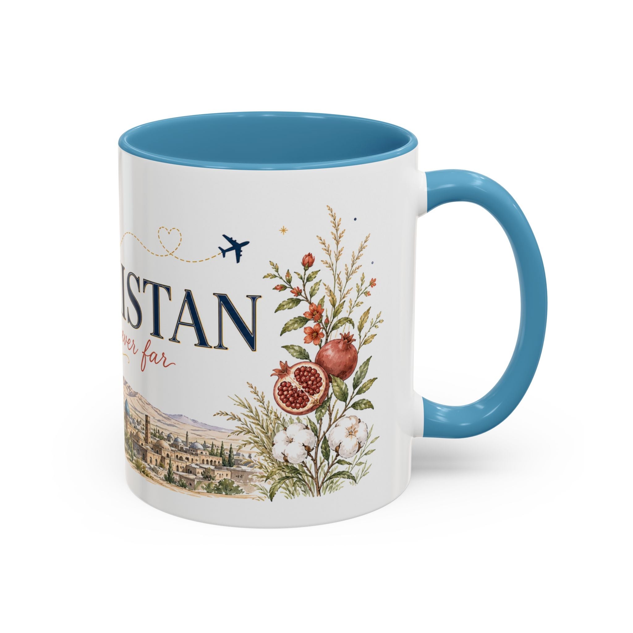 Uzbekistan Home Country Mug | Moving Away Gift | Long Distance Friendship | 11 oz 15 oz Accent Mug