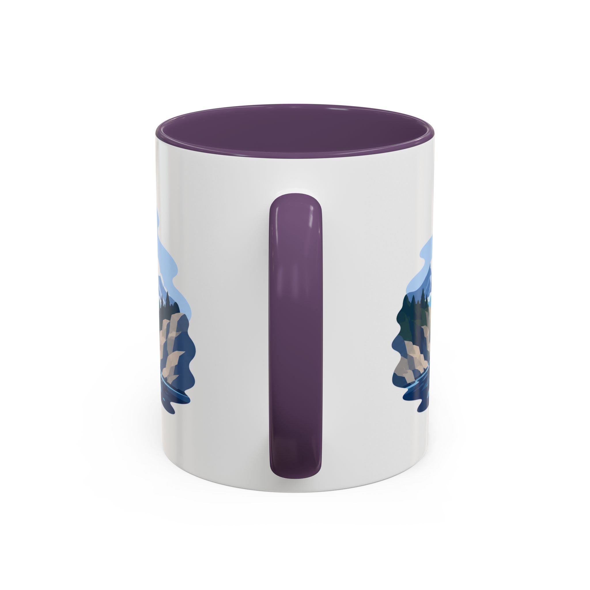 Glacier Bay National Park Coffee Mug | Solid Color Block Park Souvenir | 11oz 15oz Accent Mug