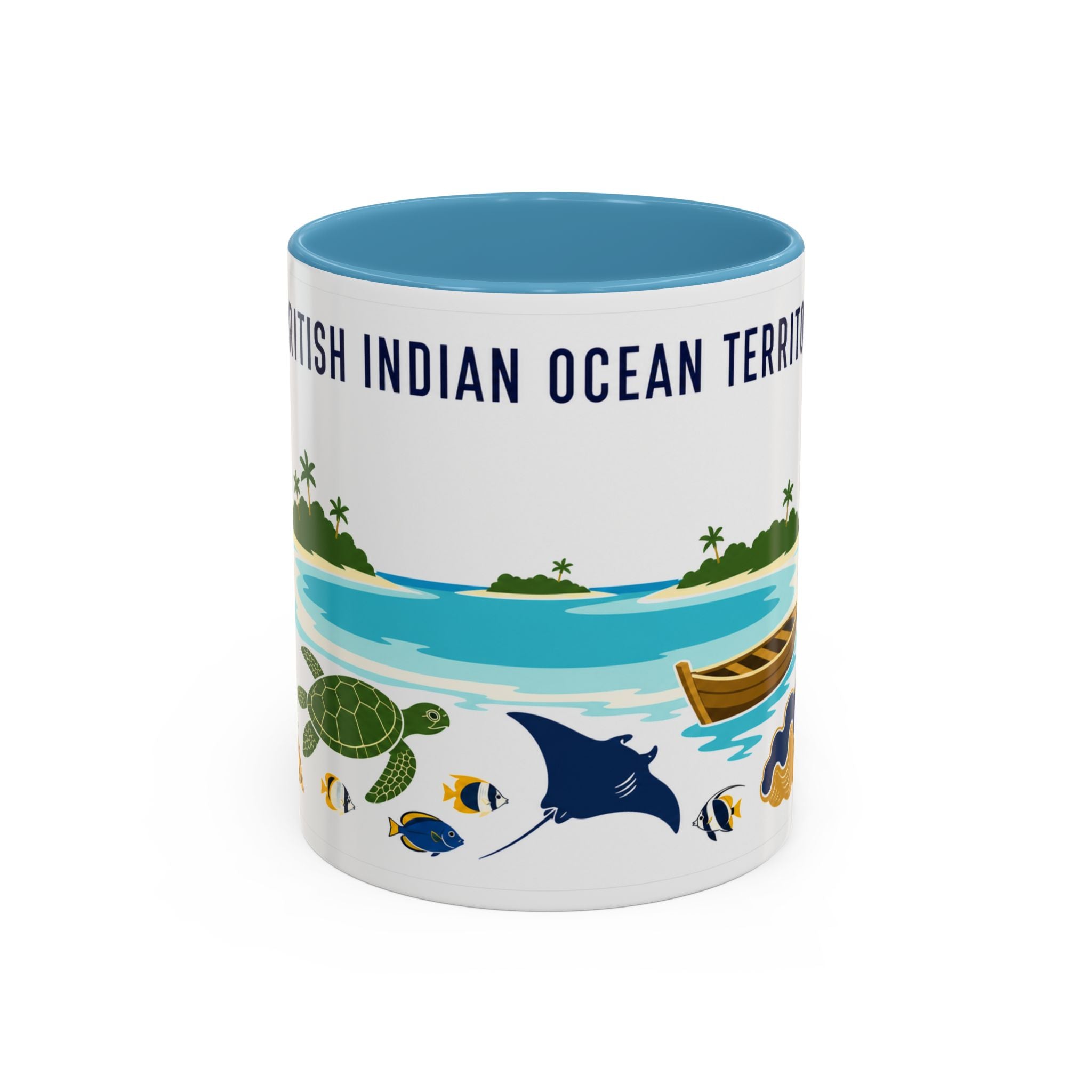 British Indian Ocean Territory Coffee Mug | Travel Souvenir Accent Mug | Country Gift Ceramic Cup 11oz 15oz