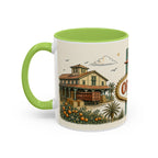 Orlando Coffee Mug | United States Travel Souvenir | Vintage Illustrated City Gift | 11 oz 15 oz Accent Mug