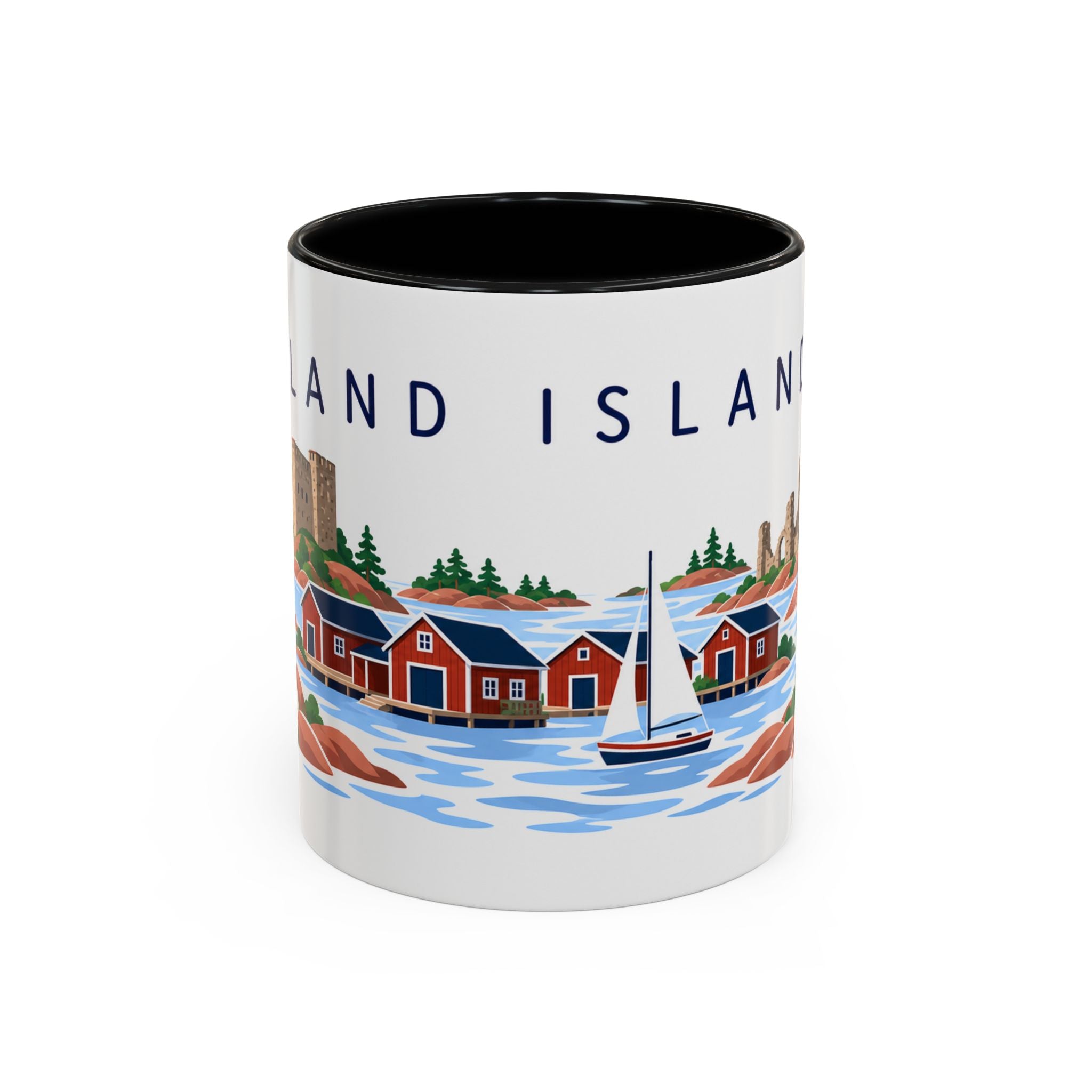 Åland Islands Coffee Mug | Travel Souvenir Accent Mug | Country Gift Ceramic Cup 11oz 15oz