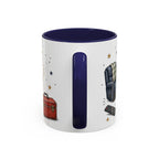 Grandpa's Jokes Are Legendary Coffee Mug | Funny Gift From Grandkids | Accent Ceramic 11oz 15oz