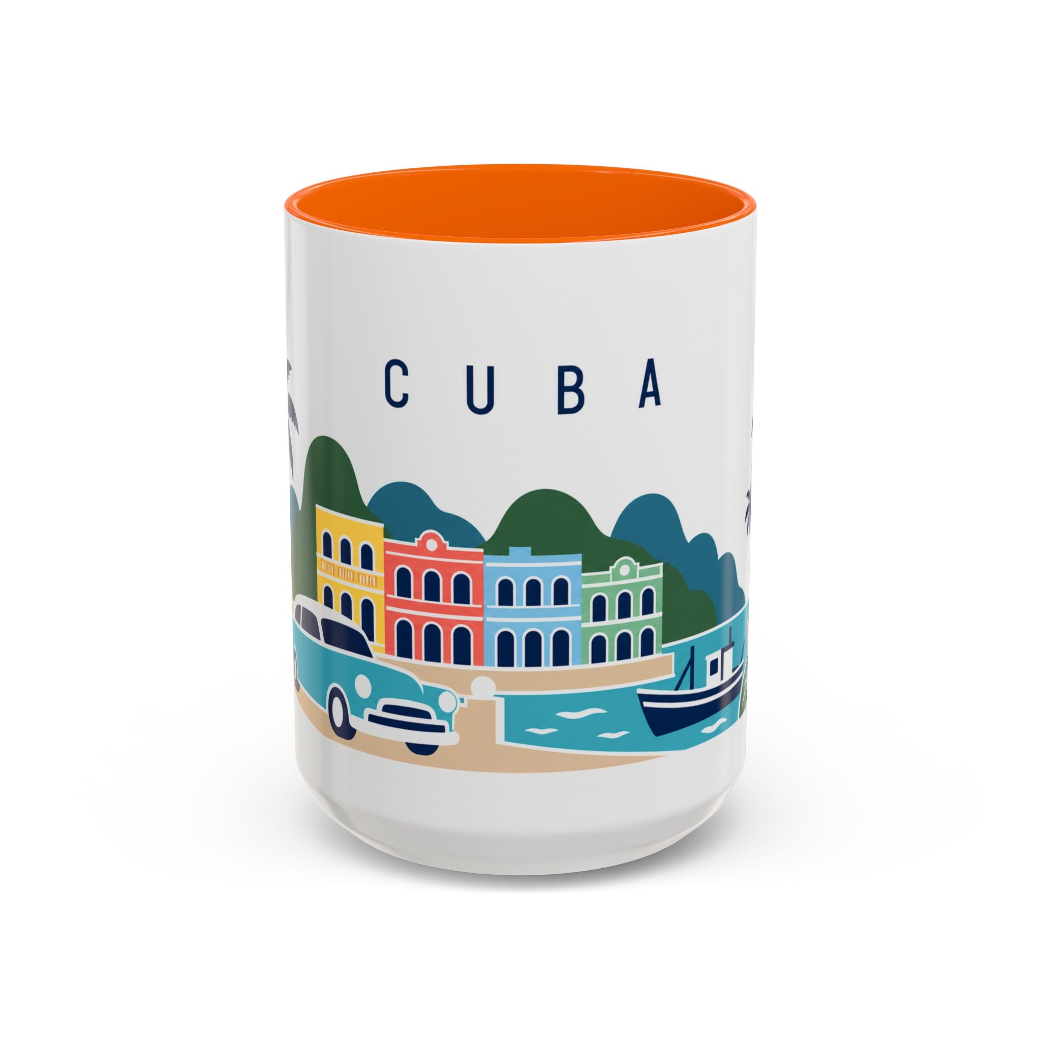 Cuba-Inspired Coffee Mug | US Produced & Fulfilled | Travel Souvenir Accent Mug | Ceramic Cup 11oz 15oz