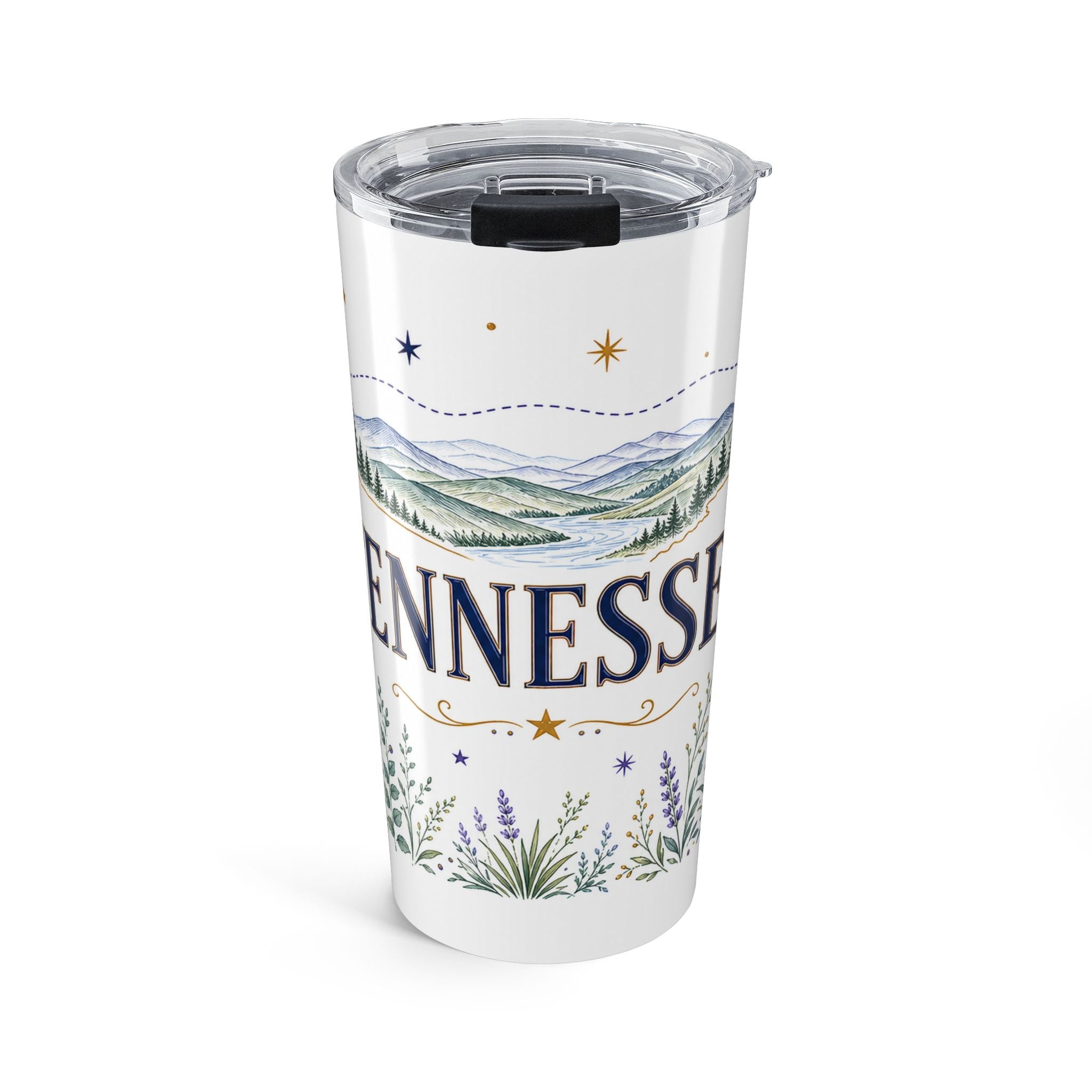 Tennessee State Flower 20oz Tumbler | Tennessee Botanical Gift | Insulated Stainless Steel Travel Cup
