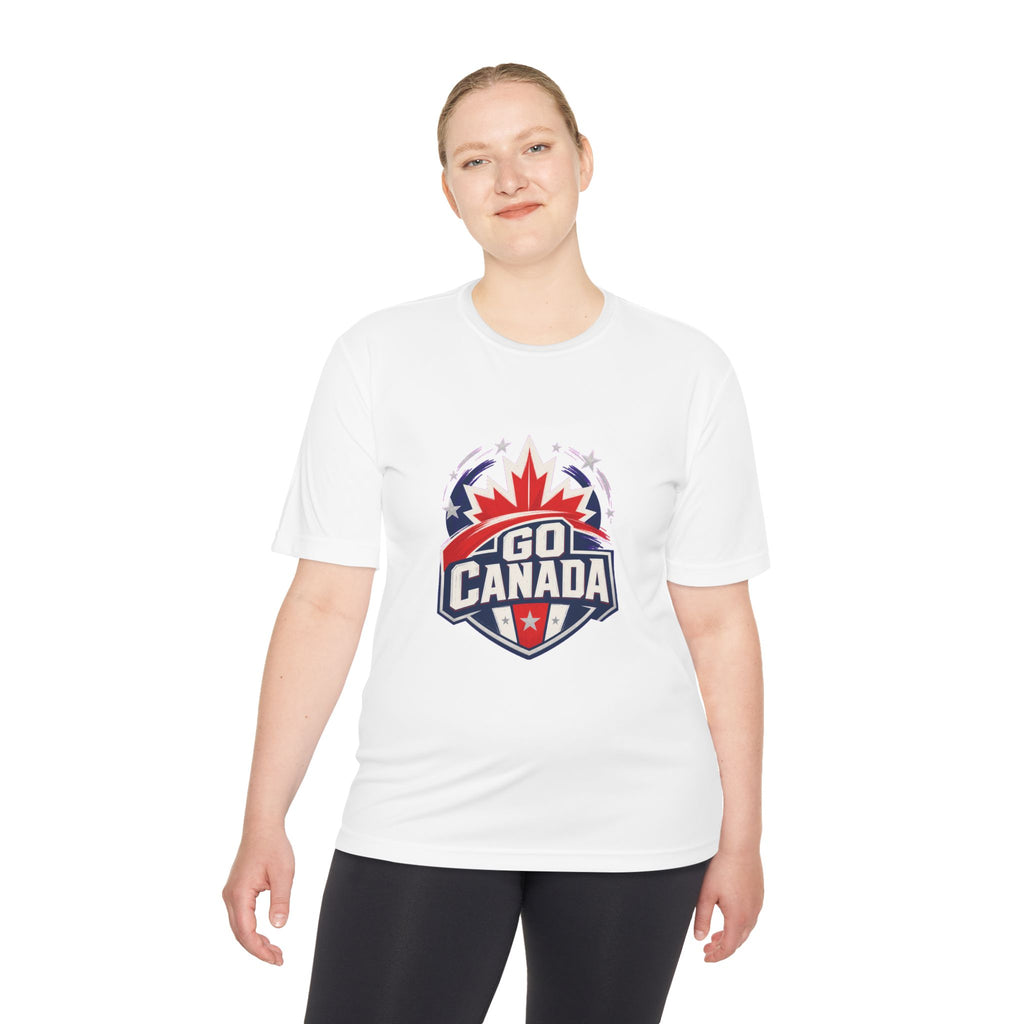 Go Canada Soccer T Shirt, Moisture Wicking Fan Tee