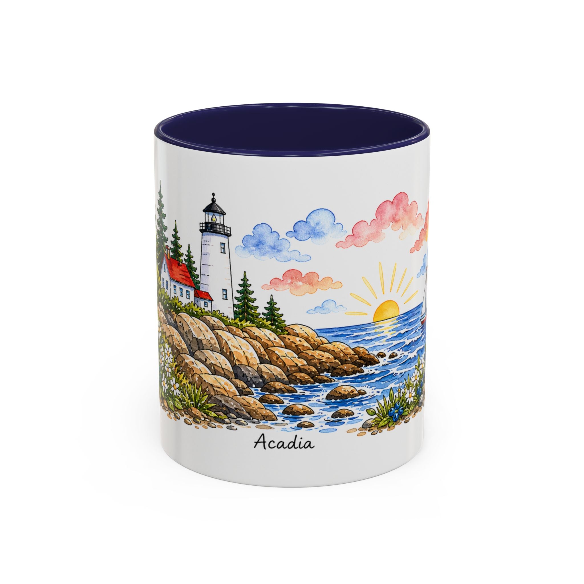 Acadia National Park Mug | US Travel Souvenir Accent Coffee Mug | 11oz 15oz Ceramic Cup
