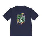 Australia Fan T-Shirt, Aussie Boomerang Design, Moisture Wicking Sport Tee