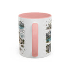 Glacier Coffee Mug | National Park Hiking Montana Gift | Accent Color Ceramic 11oz 15oz