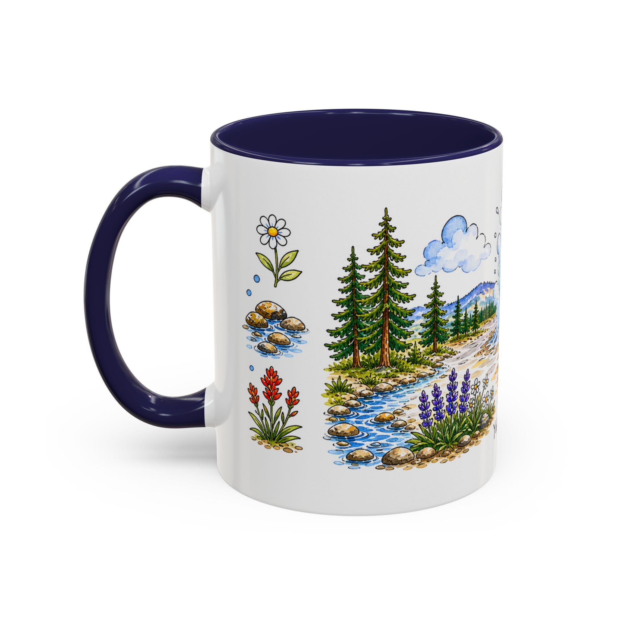 Yellowstone National Park Mug | US Travel Souvenir Accent Coffee Mug | 11oz 15oz Ceramic Cup