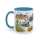 Mesa Illustrated Travel Mug | City Souvenir Accent Coffee Mug | 11oz 15oz Ceramic Cup