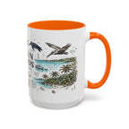 Virgin Islands National Park Coffee Mug | Caribbean Beach Snorkeling Reef Gift | Accent Color Ceramic 11oz 15oz