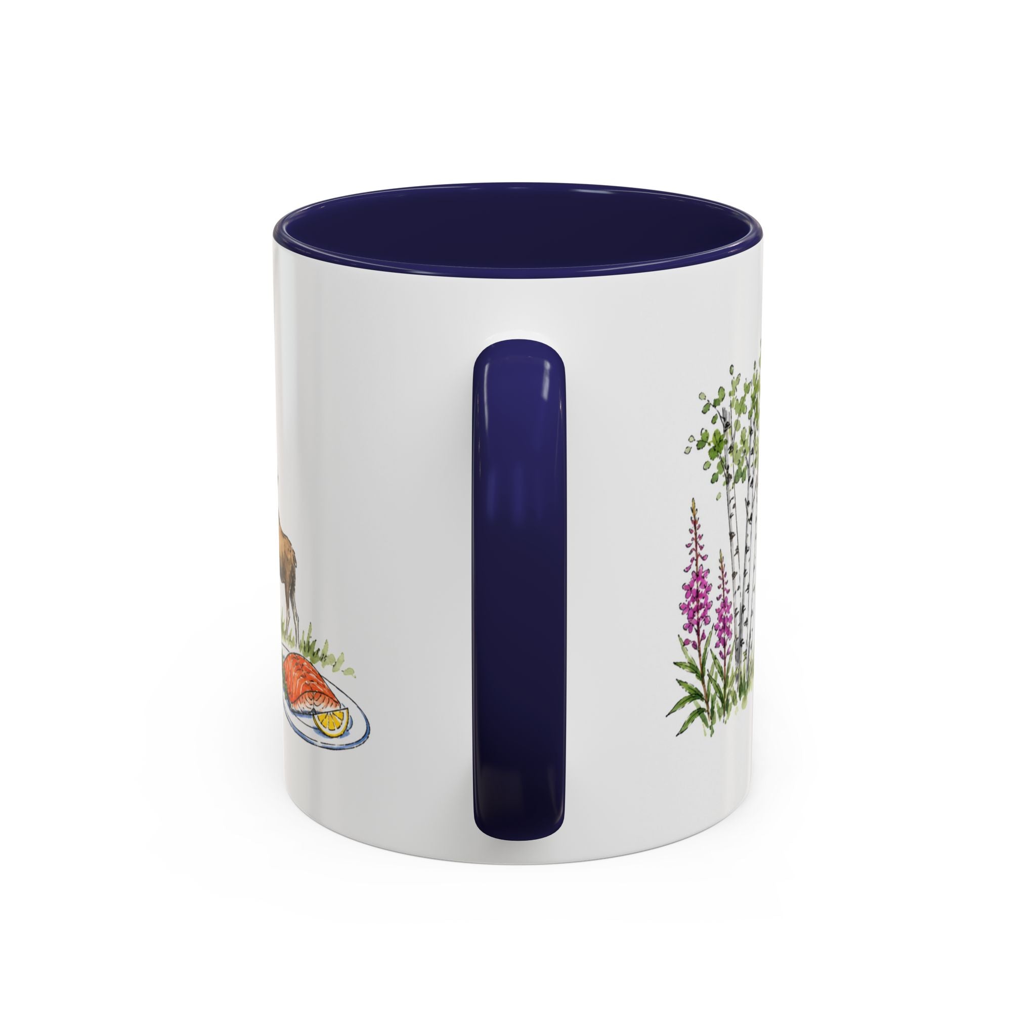 Anchorage Illustrated Travel Mug | City Souvenir Accent Coffee Mug | 11oz 15oz Ceramic Cup