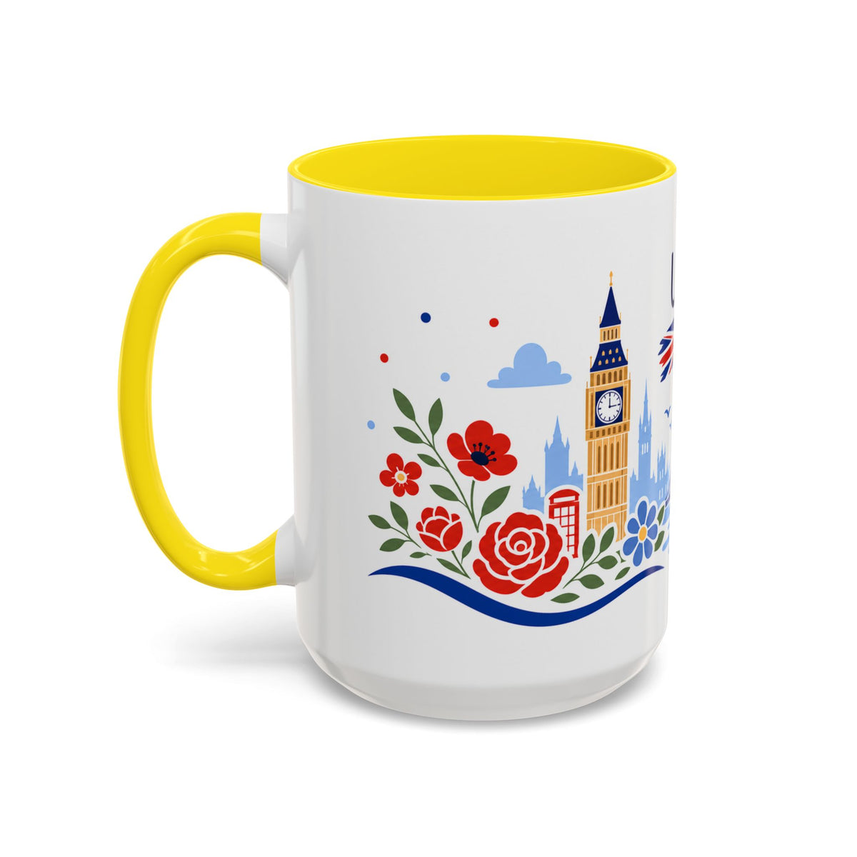 United Kingdom Coffee Mug | Travel Souvenir Accent Mug | Country Gift Ceramic Cup 11oz 15oz