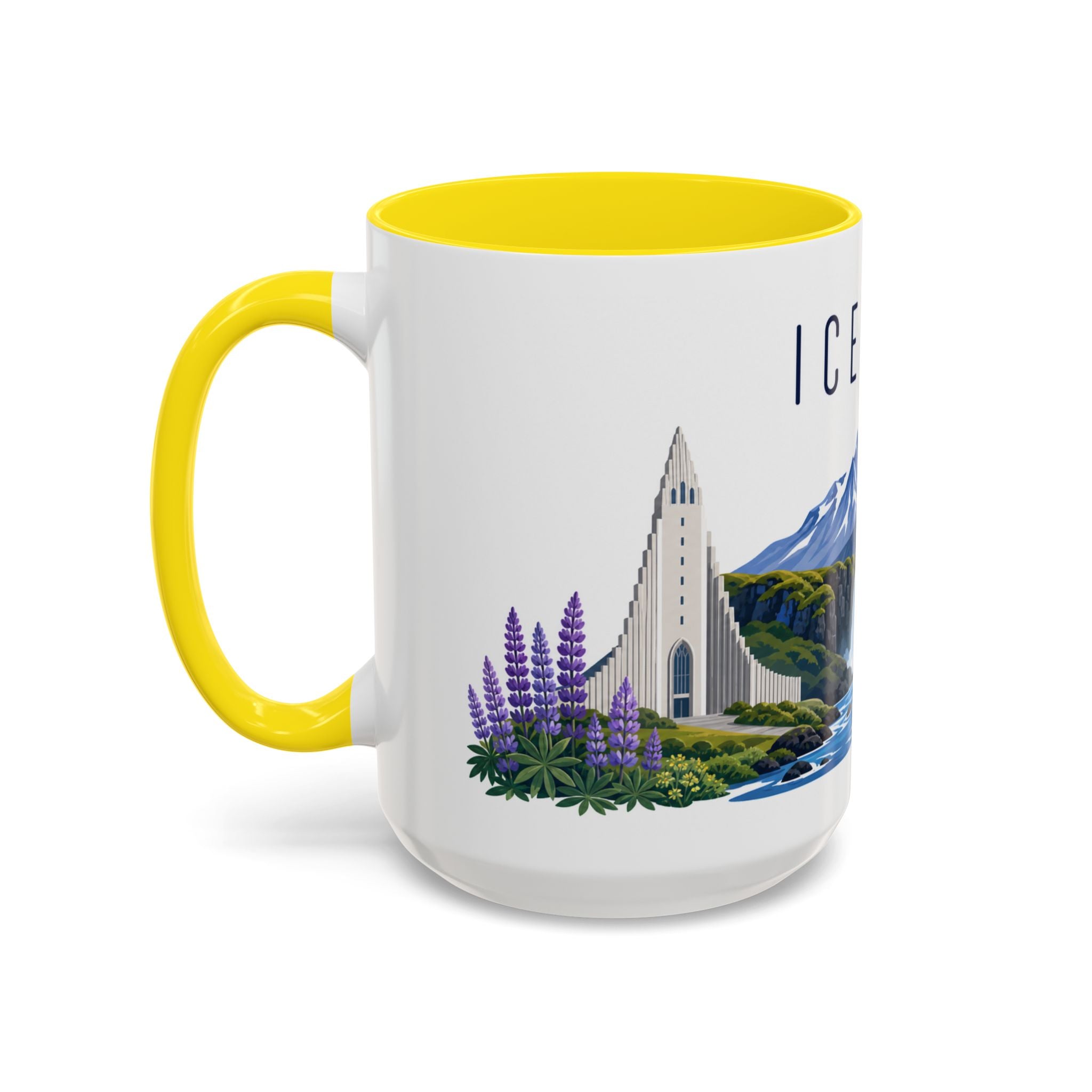 Iceland Coffee Mug | Travel Souvenir Accent Mug | Country Gift Ceramic Cup 11oz 15oz