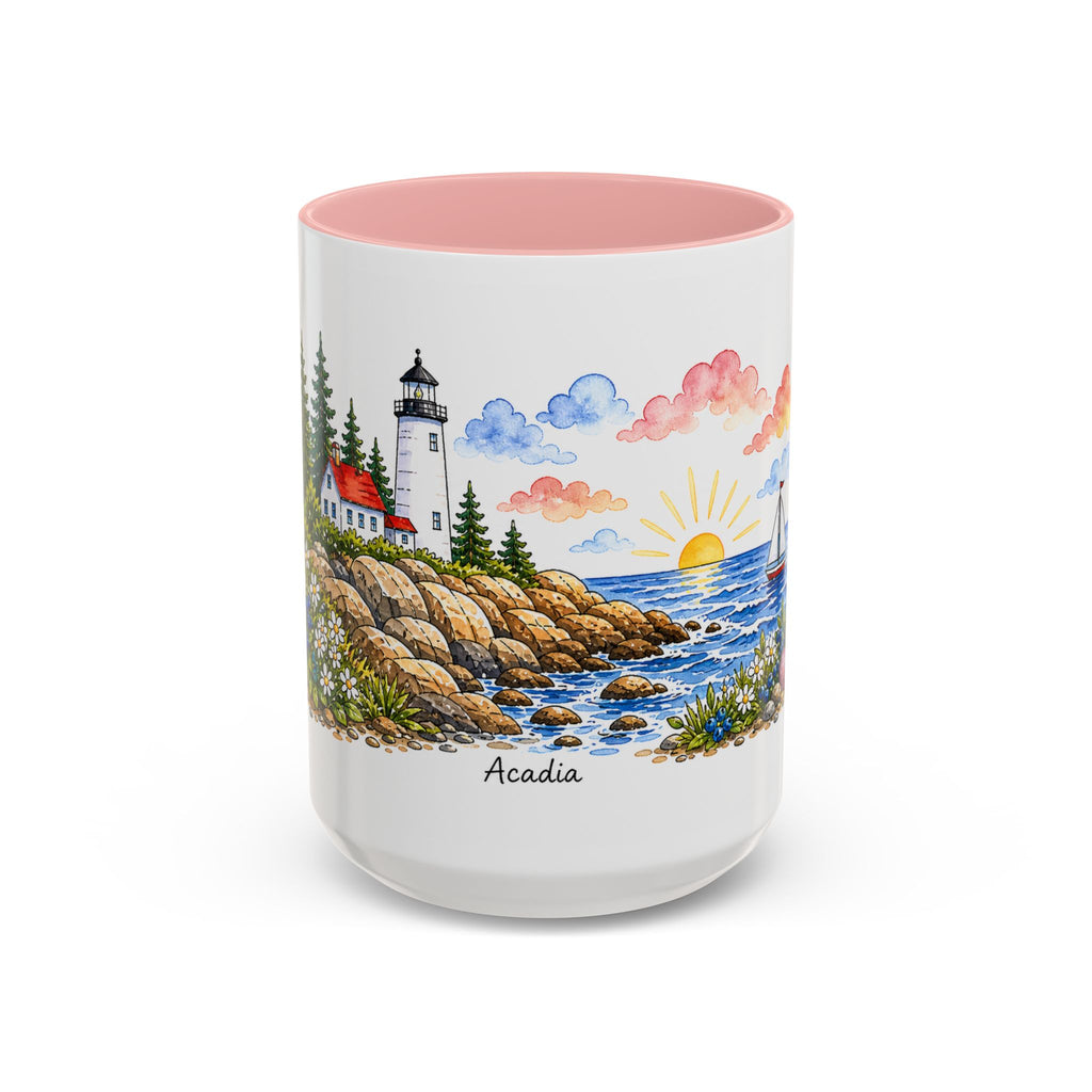 Acadia National Park Mug | US Travel Souvenir Accent Coffee Mug | 11oz 15oz Ceramic Cup
