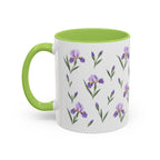 Tennessee Iris Mug, State Flower Floral Coffee Cup, 11oz Botanical Gift