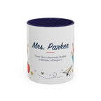 Personalized First Year Teacher Mug | Custom Name Pencil Coffee Cup