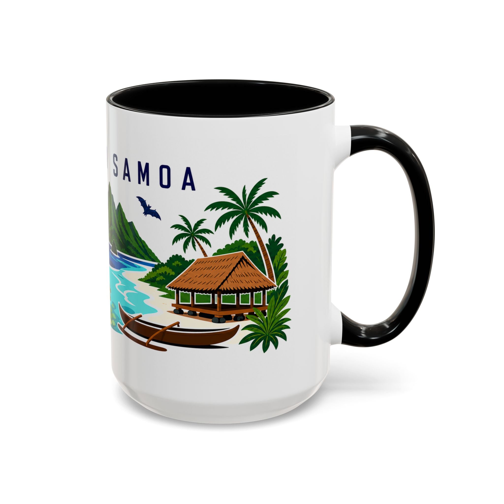 American Samoa Coffee Mug | Travel Souvenir Accent Mug | Country Gift Ceramic Cup 11oz 15oz